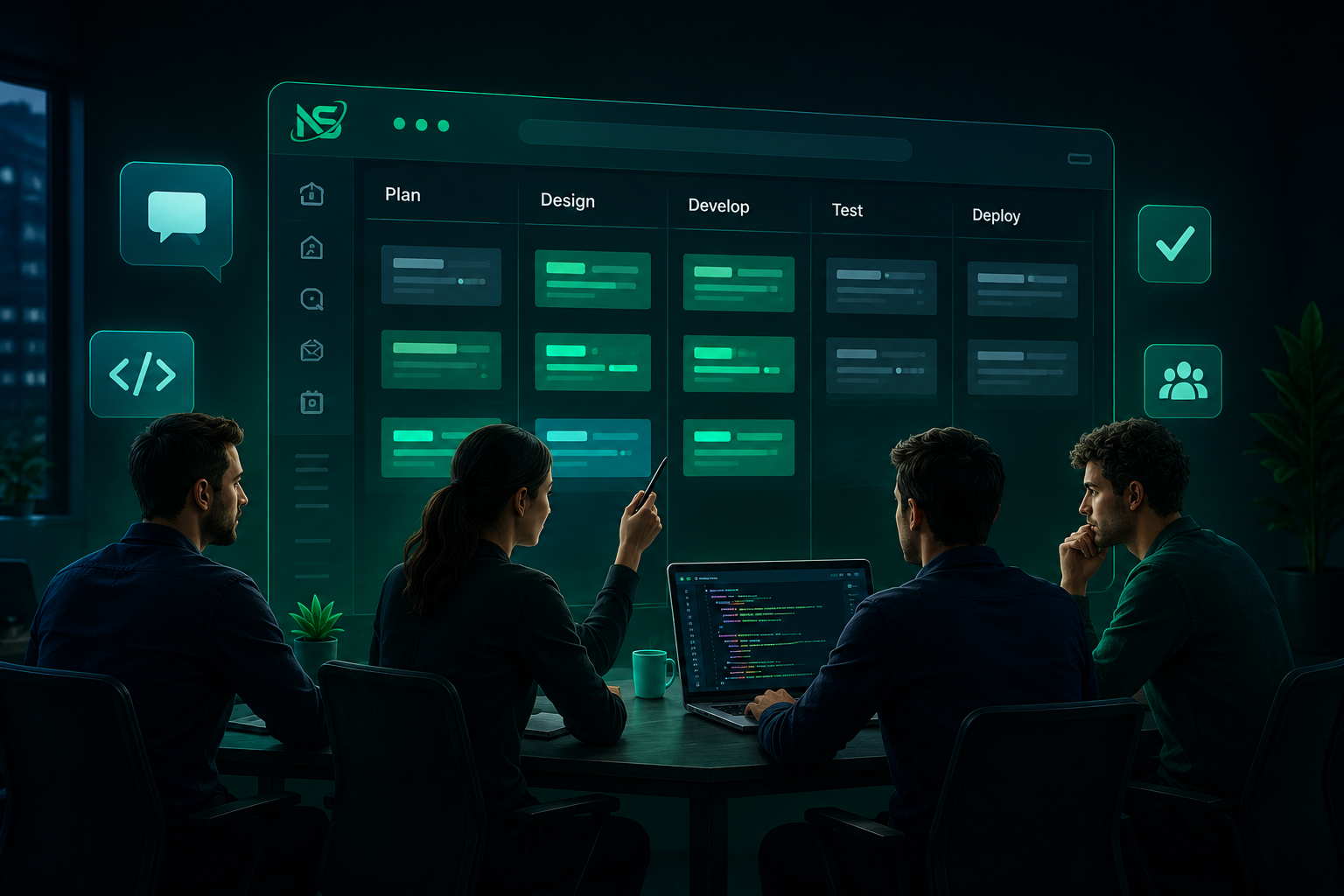 Cross-functional team illustration